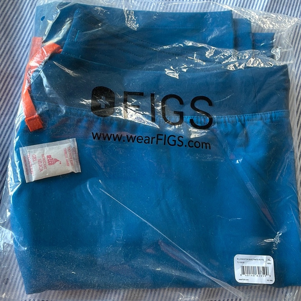 Figs XL ALPH BLUE Livingston PETITE pants